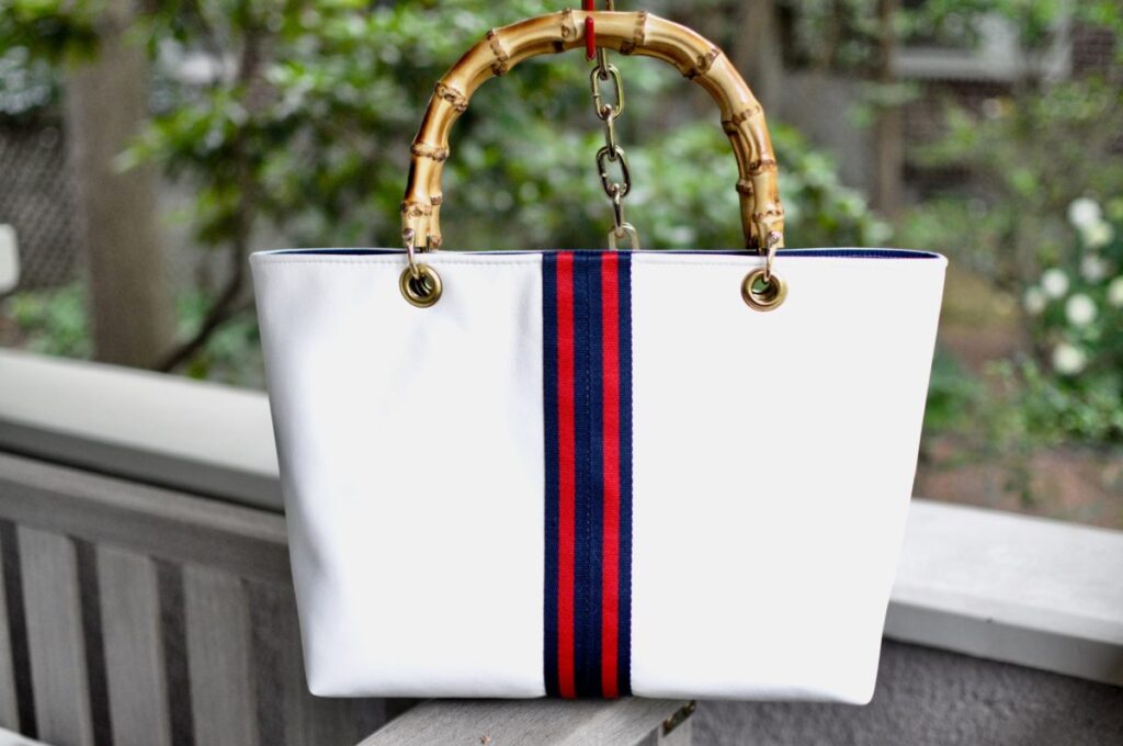 DIY Clare V. Inspired Stripe Tote Bag