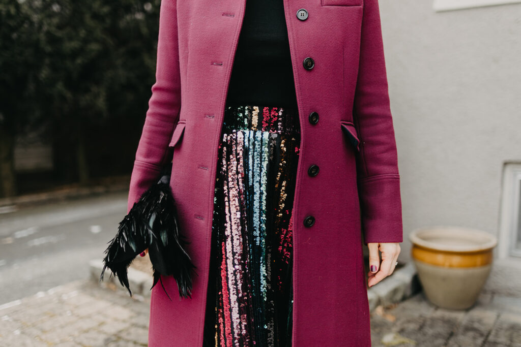 sparkly sequin skirt